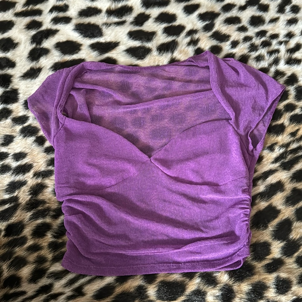 Purple Mesh going out top